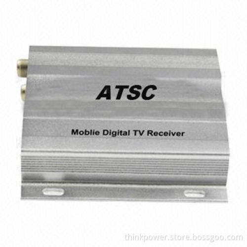 Car ATSC DTV Receiver Box, MPEG-2 and MPEG-4/H.264 Decoding, Supports EPG